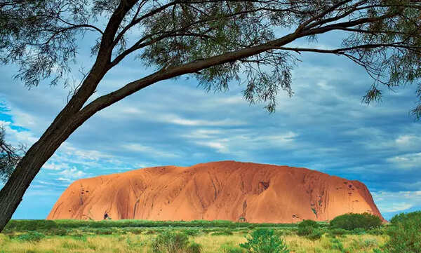 With respect: The Uluru sandstone monolith is sacred in Australian indigenous thought
