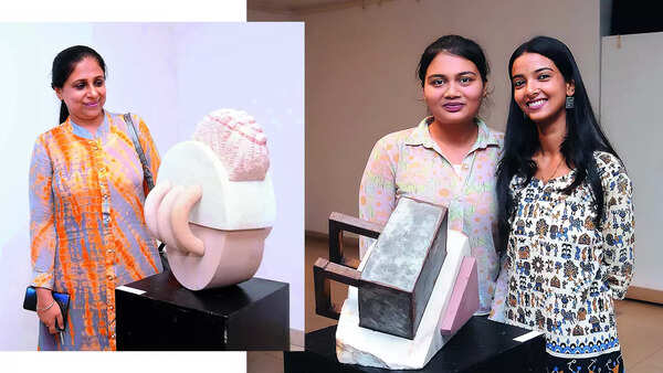 (L) Injella Gujral (R) Drishya Agarwal and Archana Singh