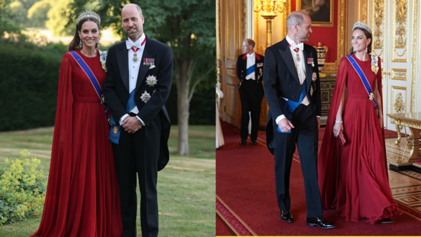 kate middleton givenchy dress state dinner Middleton's French Banquet look has a surprising connection to her wedding Ralph & Russo Couture Color:Black 4F18200 BeachOutfit Blue dress