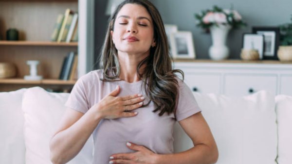 Deep breathing (2 mins)