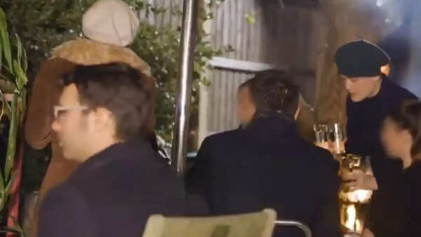 Butler even hosted one real dinner in his backyard