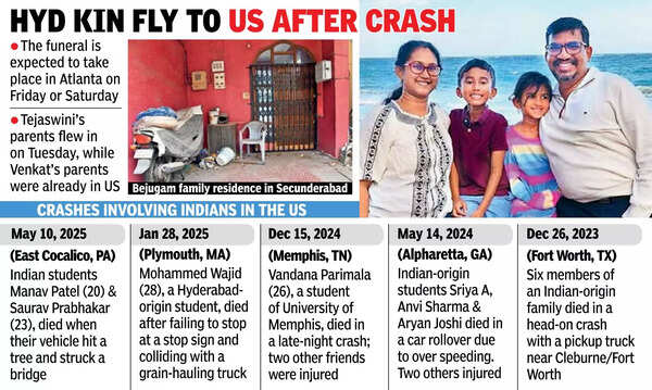 US crash: DNA test fails, route and car details help identify Hyd-origin family