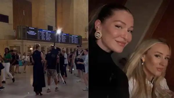 Connor McDavid's wife Lauren takes in the iconic views of New York City skyline before shooting a promo at Grand Central Station (Credit: Instagram/@laurenkyle) NHL-Connor McDavid's wife Lauren takes in the iconic views of New York City skyline before shooting a promo at Grand Central Station