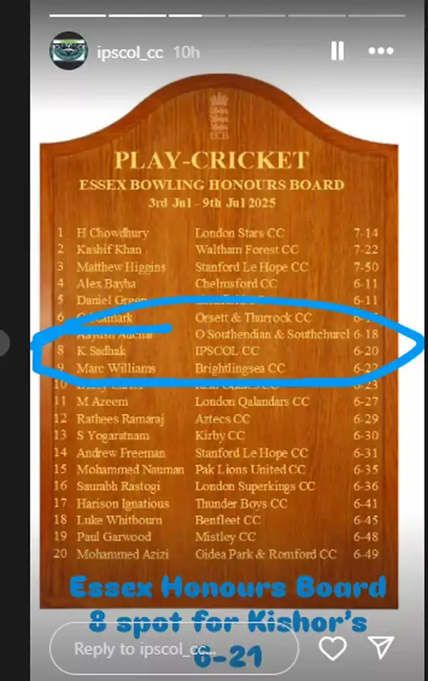 Image Credit: Ipswich and Colchester Cricket Club