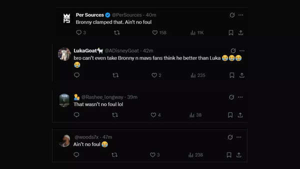 Fans react to Cooper Flagg and Bronny James moment