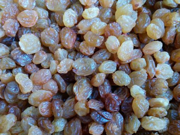 Soaked raisins
