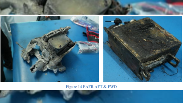 Flight data was preserved in forward Enhanced Airborne Flight Recorder (EAFR) Flight data was preserved in forward Enhanced Airborne Flight Recorder (EAFR)