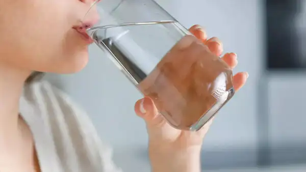 Drinking more water helps relieve constipation naturally