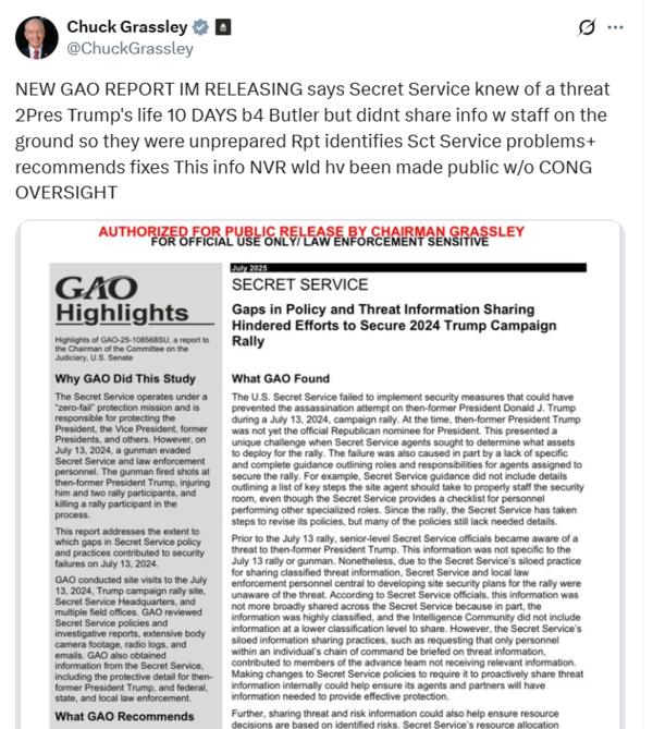 Chuck Grassley post Chuck Grassley post