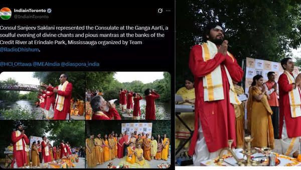 Ganga Aarti in Canada connects Indian community to their roots