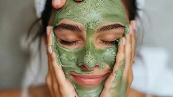 DIY matcha face masks