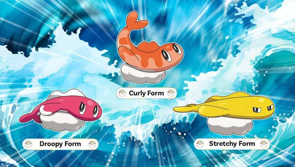 All forms of Tatsugiri (Image via The Pokemon Company) All forms of Tatsugiri