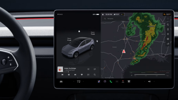 Large 15.3-inch infotainment touchscreen