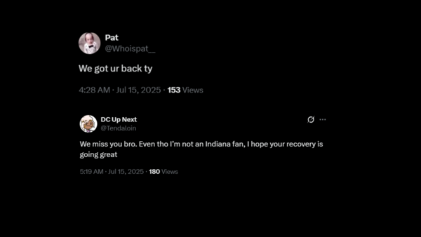 Fans wished Tyrese Haliburton speedy recovery from Achilles' tendon surgery (Source: X) Fans' comments on Tyrese Haliburton's recovery