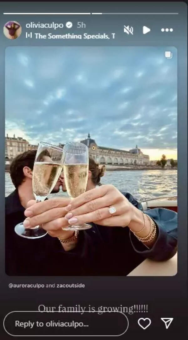 sachin and babi light blue dress NFL star Christian McCaffrey's wife Olivia Culpo surprises fans with a  heartwarming toast to sister Aurora's engagement in stunning Paris moment |  NFL News