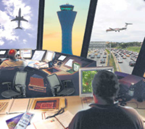 Air-traffic-control turbulence