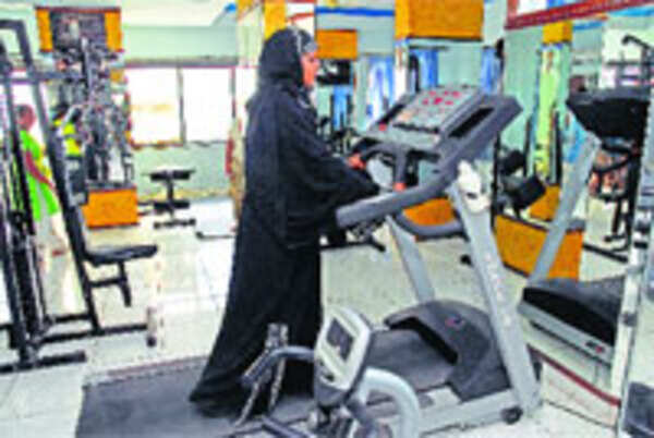 They do the treadmill in burqa | Ahmedabad News - Times of India