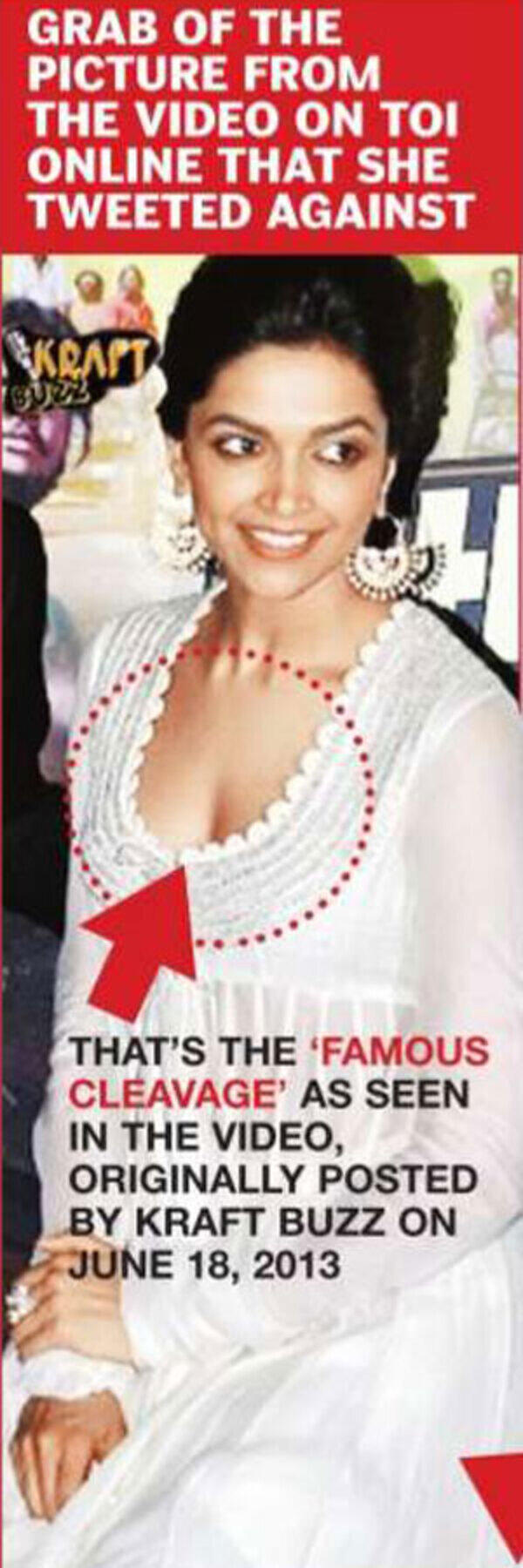 Deepika nip slip