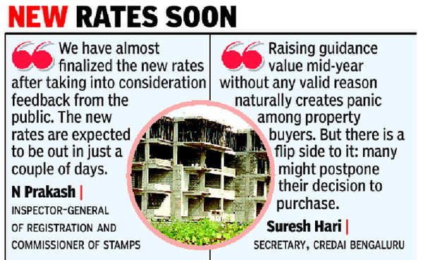 Guidance Value Set To Rise In Bengaluru, Citizens Rush To Register ...