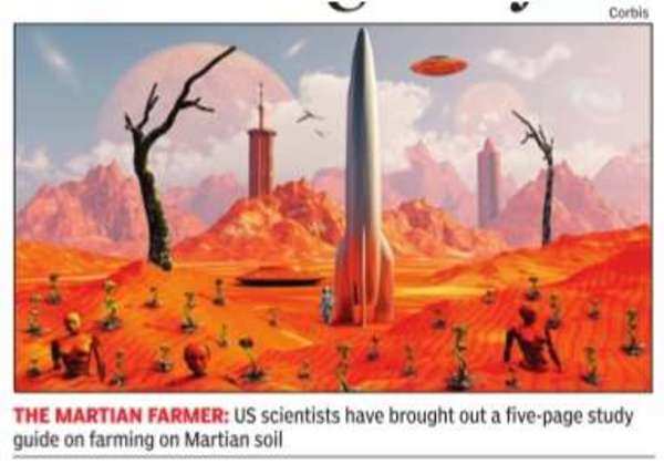 Now, learn how to grow food on Mars - Times of India