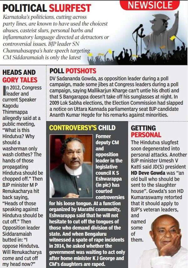Instant publicity dictates netas' love for hate speech | Bengaluru News ...
