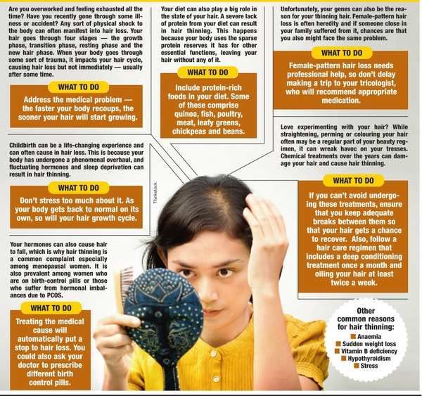 Common causes for hair thinning - Times of India
