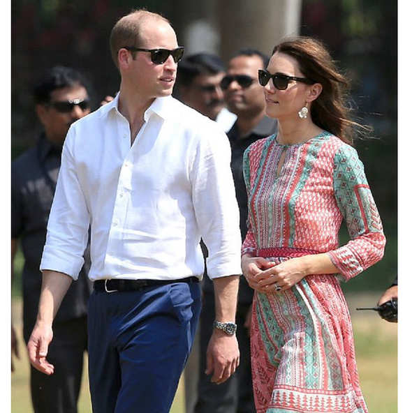 Kate Middleton wears jhumka with Anita Dongre dress - Times of India