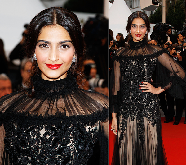 Sonam Kapoor Cannes Red Carpet Looks 2011-2015 (3)