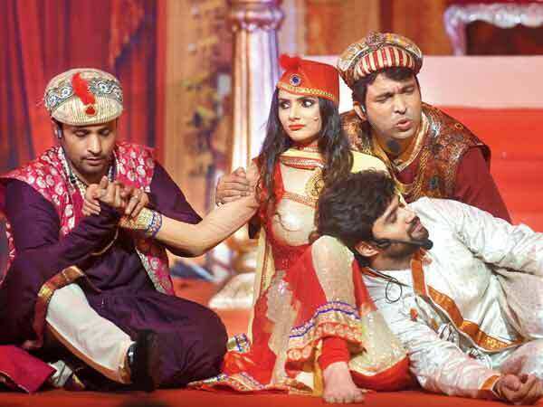 Rajiv Thakur, Sejal Sharma, Chandan Prabhakar and Balraj Syal dressed up as Mughal-E-Azam characters to get out of paying rent for a year (BCCL)