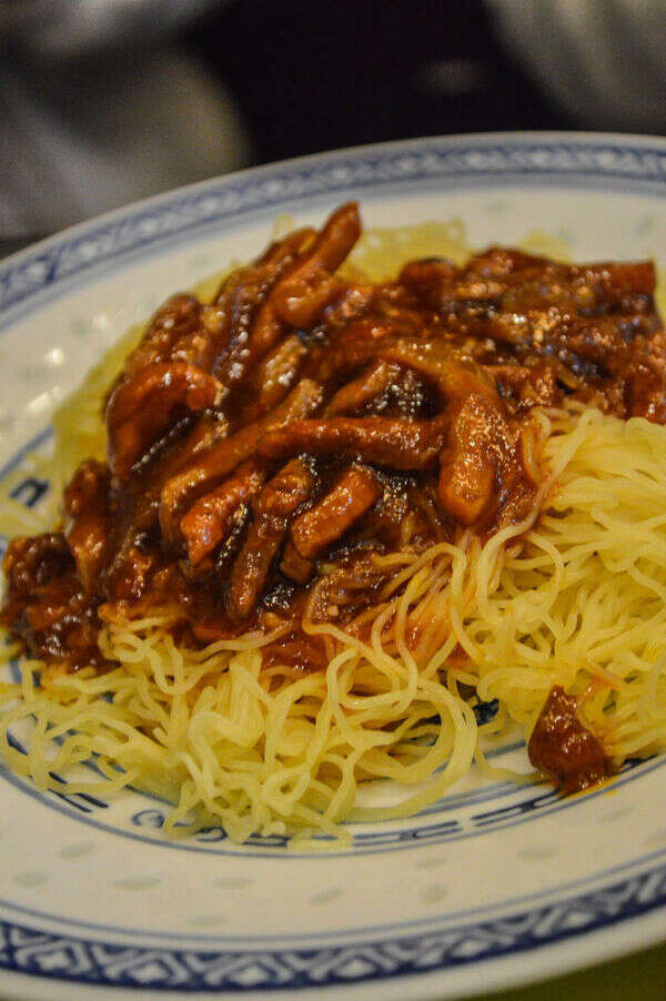 Paneer Makhani with noodles
