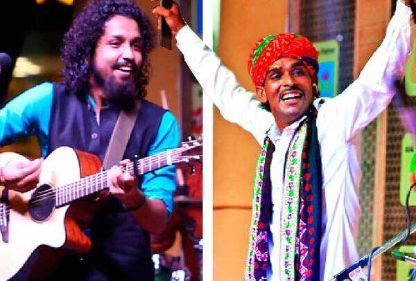 Members of the band, Kabir Cafe, also performed at the event in Gurgaon (BCCL/Ajay Kumar Gautam)