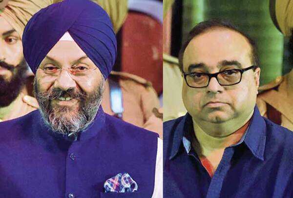 Manjit Singh GK, (L) president,DSGMC and Rajkumar Santoshi, the director (BCCL)