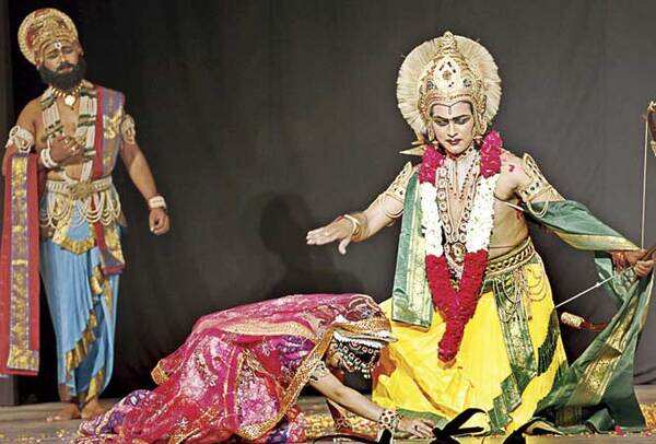 A scene from Noida's Ramlila last year