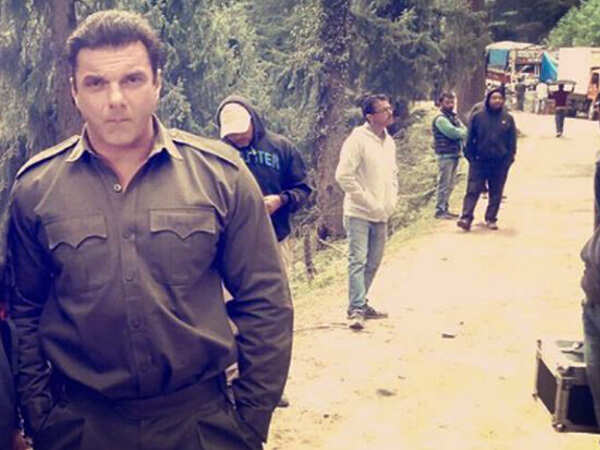 Sohail Khan on the sets of 'Tubelight'.
