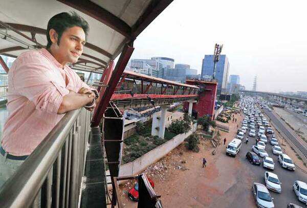 Saurabh Pandey poses for us at a Rapid Metro station in Gurgaon(BCCL)