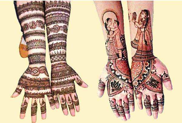 Voorkoms Mehndi Design Karva Chauth Special Temporary Tattoo For Girls &  Women Waterproof Size 11 X 6 Cm : Amazon.in: Beauty