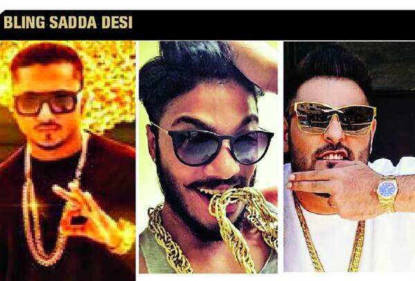 (L-R) The rap went desi, and desis love gold! Yo-Yo Honey Singh, Raftaar and Badshah
