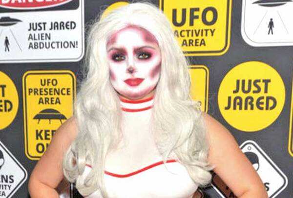 Ariel Winter as a zombie nurse
