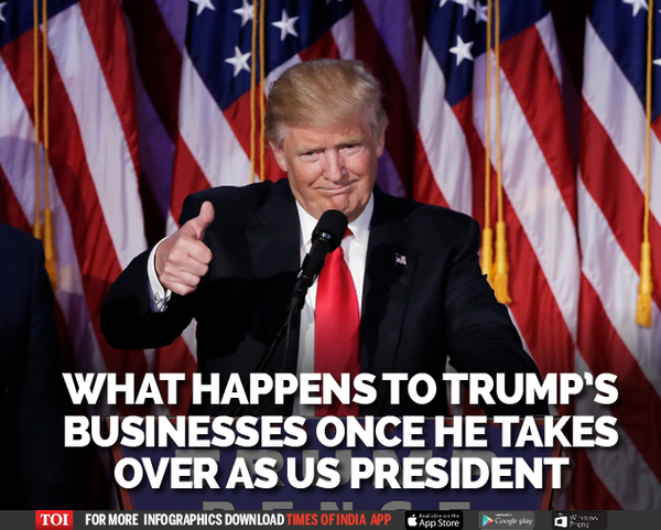 Can Trump manage his business as president? - Times of India