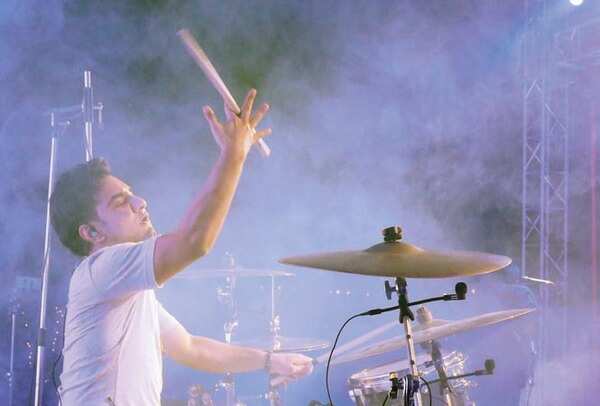 Drummer Sahil Sarin impressed the crowd with his drumming and his tricks with sticks too! (BCCL)