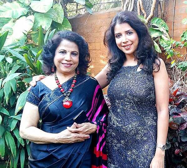 Shital Shah with mom Hina Shah