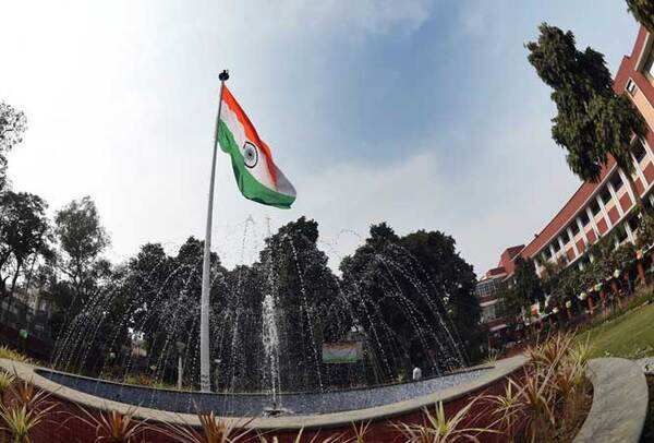 Hans Raj College hoisted the national flag on Wednesday(BCCL)