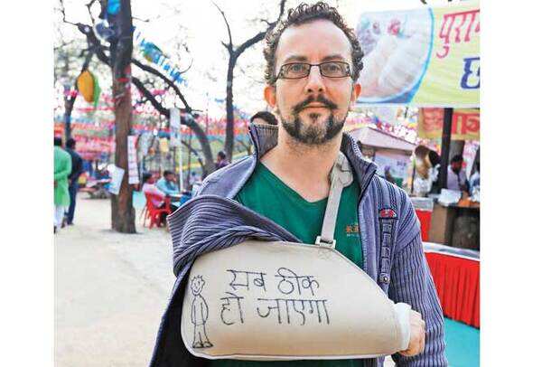 This firang had some desi well-wishers! (BCCL/ Ajay Kumar Gautam)