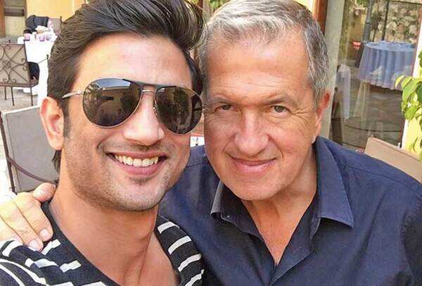 Sushant posted this pic with international photographer Mario Testino, who is heading the shoot, on his Insta account