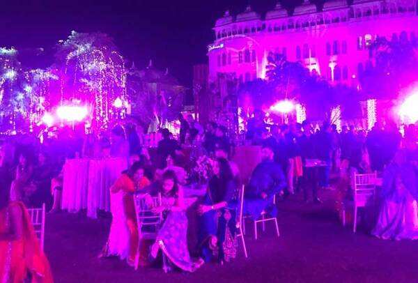 The guests at engagement ceremony