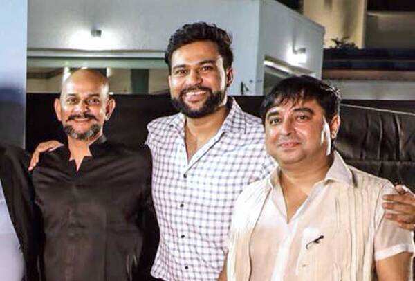 (L-R) Vijay Krishna Acharya, Ali Abbas Zafar and Indresh Mallik were also present at the fundraiser