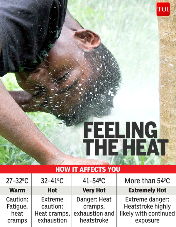 Infographic: Feeling hot? It's all in the heat index | India News ...