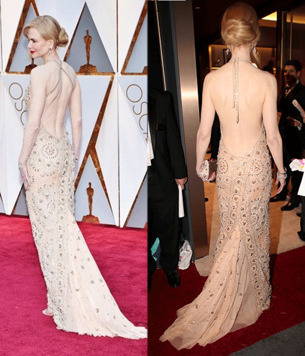 Pics: Did Nicole Kidman cut up her Oscar 2017 dress during the ceremony ...