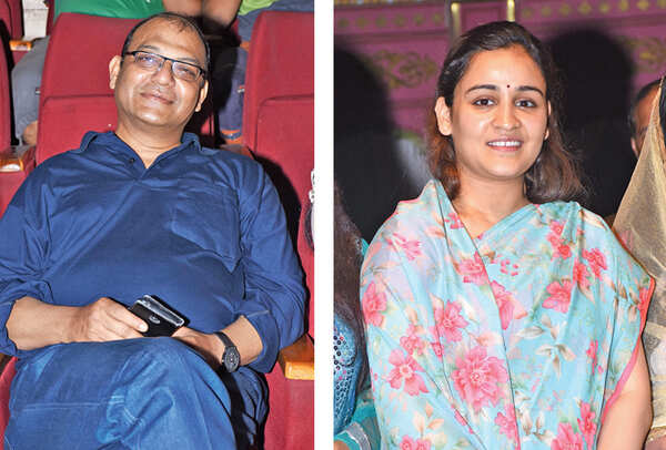 (L) Rajendra Saxena (R) Aparna Yadav (BCCL/ Vishnu Jaiswal)