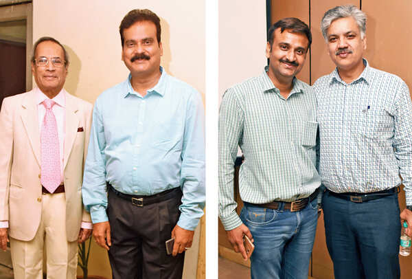 (L) Ravi Bhargava and Dr KL Satapathy (R) Uma Shankar and Pankaj Pandey (BCCL/ Vishnu Jaiswal)